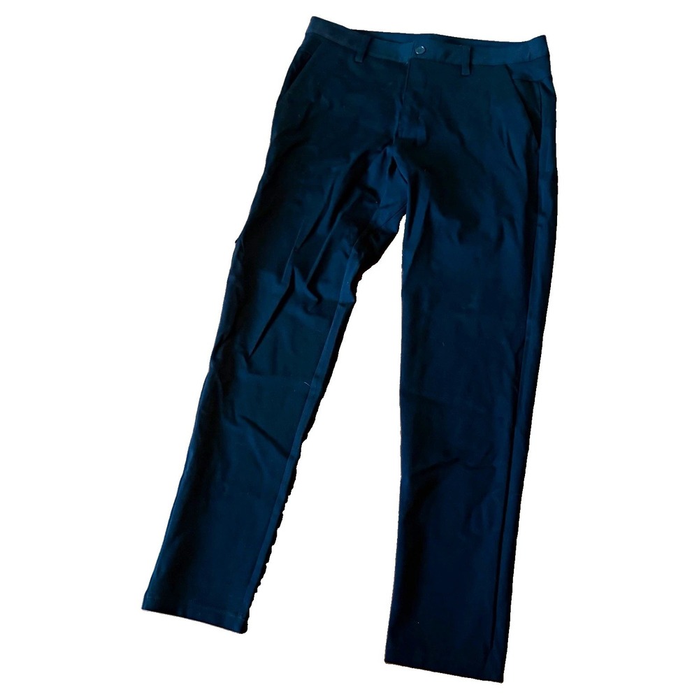 BYLT Premium Basics Men's Black Stretch Dress Pants L Slim Tapered Twill
